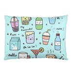 Drinks Cocktails Doodle Coffee Pillow Case (Two Sides)