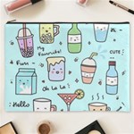 Drinks Cocktails Doodle Coffee Cosmetic Bag (XXXL)