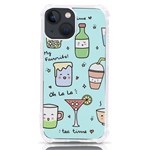 Drinks Cocktails Doodle Coffee iPhone 13 mini TPU UV Print Case