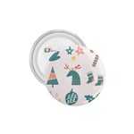 Reindeer Stars Socks Stick 1.75  Buttons