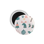 Reindeer Stars Socks Stick 1.75  Magnets