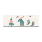 Reindeer Stars Socks Stick Sticker Bumper (100 pack)
