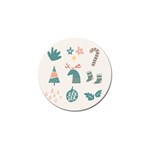 Reindeer Stars Socks Stick Golf Ball Marker (4 pack)