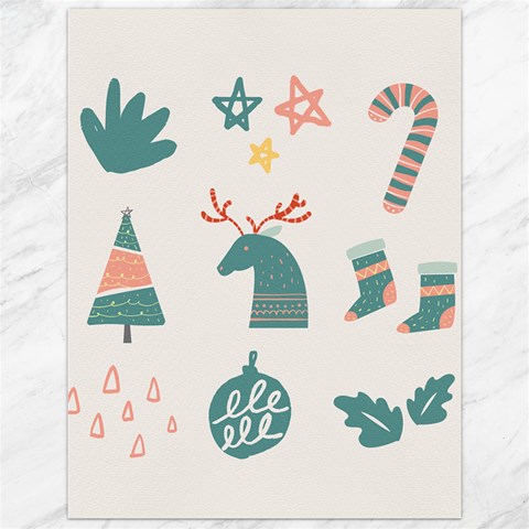 Reindeer Stars Socks Stick Canvas 12  x 16  from ArtsNow.com 11.86 x15.41  Canvas - 1