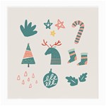 Reindeer Stars Socks Stick Medium Glasses Cloth