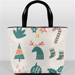 Reindeer Stars Socks Stick Bucket Bag