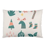 Reindeer Stars Socks Stick Pillow Case