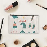 Reindeer Stars Socks Stick Cosmetic Bag (Small)