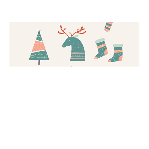Reindeer Stars Socks Stick Memory Card Reader (Stick) from ArtsNow.com Front