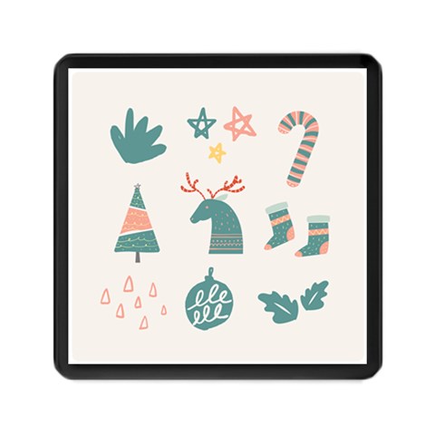 Reindeer Stars Socks Stick Memory Card Reader (Square) from ArtsNow.com Front