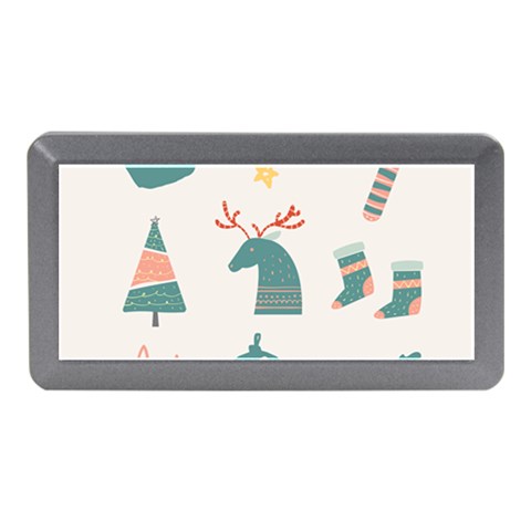 Reindeer Stars Socks Stick Memory Card Reader (Mini) from ArtsNow.com Front