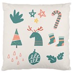 Reindeer Stars Socks Stick Large Cushion Case (Two Sides)