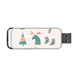 Reindeer Stars Socks Stick Portable USB Flash (Two Sides)
