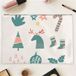 Reindeer Stars Socks Stick Cosmetic Bag (XXL)