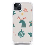Reindeer Stars Socks Stick iPhone 14 Plus TPU UV Print Case