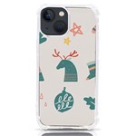Reindeer Stars Socks Stick iPhone 13 mini TPU UV Print Case