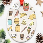 Dinner Meal Food Snack Fast Food Ornament (Oval)