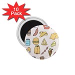 Dinner Meal Food Snack Fast Food 1.75  Magnets (10 pack) 