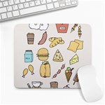 Dinner Meal Food Snack Fast Food Large Mousepad