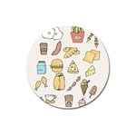 Dinner Meal Food Snack Fast Food Magnet 3  (Round)