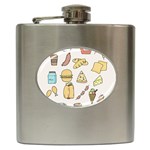 Dinner Meal Food Snack Fast Food Hip Flask (6 oz)