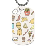 Dinner Meal Food Snack Fast Food Dog Tag (Two Sides)