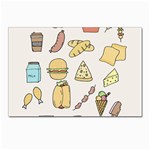 Dinner Meal Food Snack Fast Food Postcards 5  x 7  (Pkg of 10)