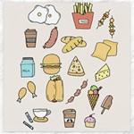 Dinner Meal Food Snack Fast Food Canvas 20  x 20 