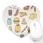 Dinner Meal Food Snack Fast Food Heart Mousepad