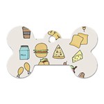 Dinner Meal Food Snack Fast Food Dog Tag Bone (Two Sides)