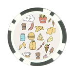 Dinner Meal Food Snack Fast Food Poker Chip Card Guard