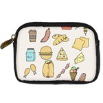 Dinner Meal Food Snack Fast Food Digital Camera Leather Case