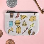 Dinner Meal Food Snack Fast Food Mini Coin Purse