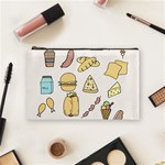 Dinner Meal Food Snack Fast Food Cosmetic Bag (Medium)