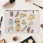 Dinner Meal Food Snack Fast Food Cosmetic Bag (Large)