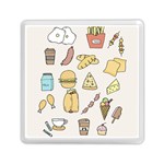 Dinner Meal Food Snack Fast Food Memory Card Reader (Square)