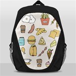Dinner Meal Food Snack Fast Food Backpack Bag