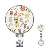 Dinner Meal Food Snack Fast Food Stainless Steel Nurses Watch