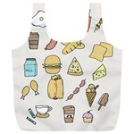 Dinner Meal Food Snack Fast Food Full Print Recycle Bag (XL)