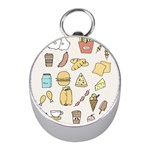 Dinner Meal Food Snack Fast Food Mini Silver Compasses