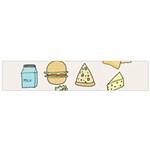 Dinner Meal Food Snack Fast Food Small Premium Plush Fleece Scarf