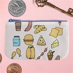 Dinner Meal Food Snack Fast Food Large Coin Purse