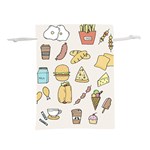 Dinner Meal Food Snack Fast Food Lightweight Drawstring Pouch (L)
