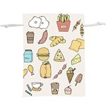 Dinner Meal Food Snack Fast Food Lightweight Drawstring Pouch (XL)