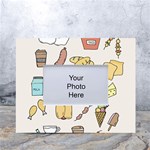 Dinner Meal Food Snack Fast Food White Tabletop Photo Frame 4 x6 
