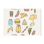 Dinner Meal Food Snack Fast Food Crystal Sticker (A4)