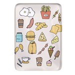 Dinner Meal Food Snack Fast Food Rectangular Glass Fridge Magnet (4 pack)