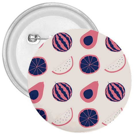 Fruits Halves Pattern Design 3  Buttons from ArtsNow.com Front