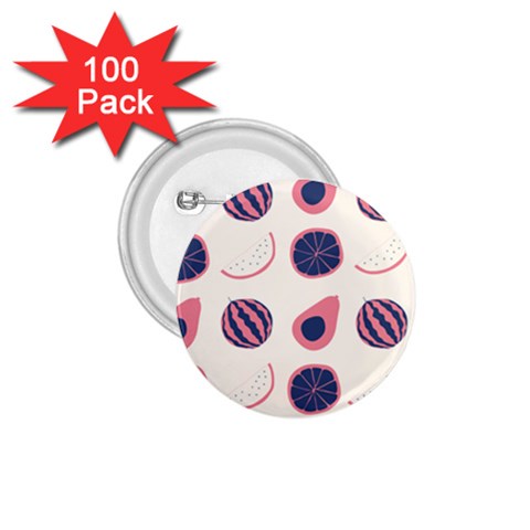 Fruits Halves Pattern Design 1.75  Buttons (100 pack)  from ArtsNow.com Front