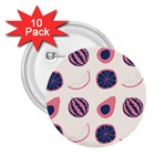 Fruits Halves Pattern Design 2.25  Buttons (10 pack) 